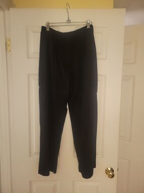 Tahari Black Linen Pants